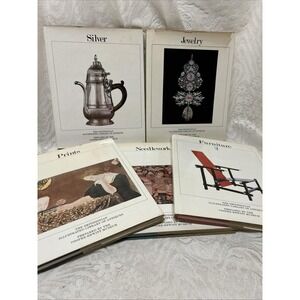 5 Smithsonian Illustrated Library of Antiques Books VTG Reference Books HCDJ